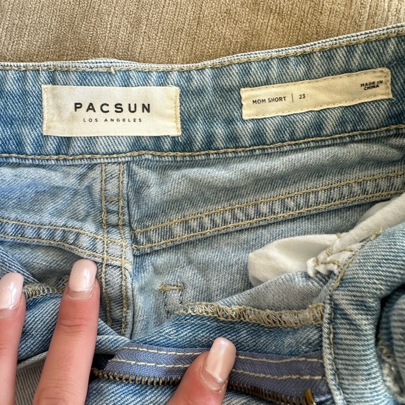 PacSun Dual Denim Mom Short Size 23 - Picture 3 of 6